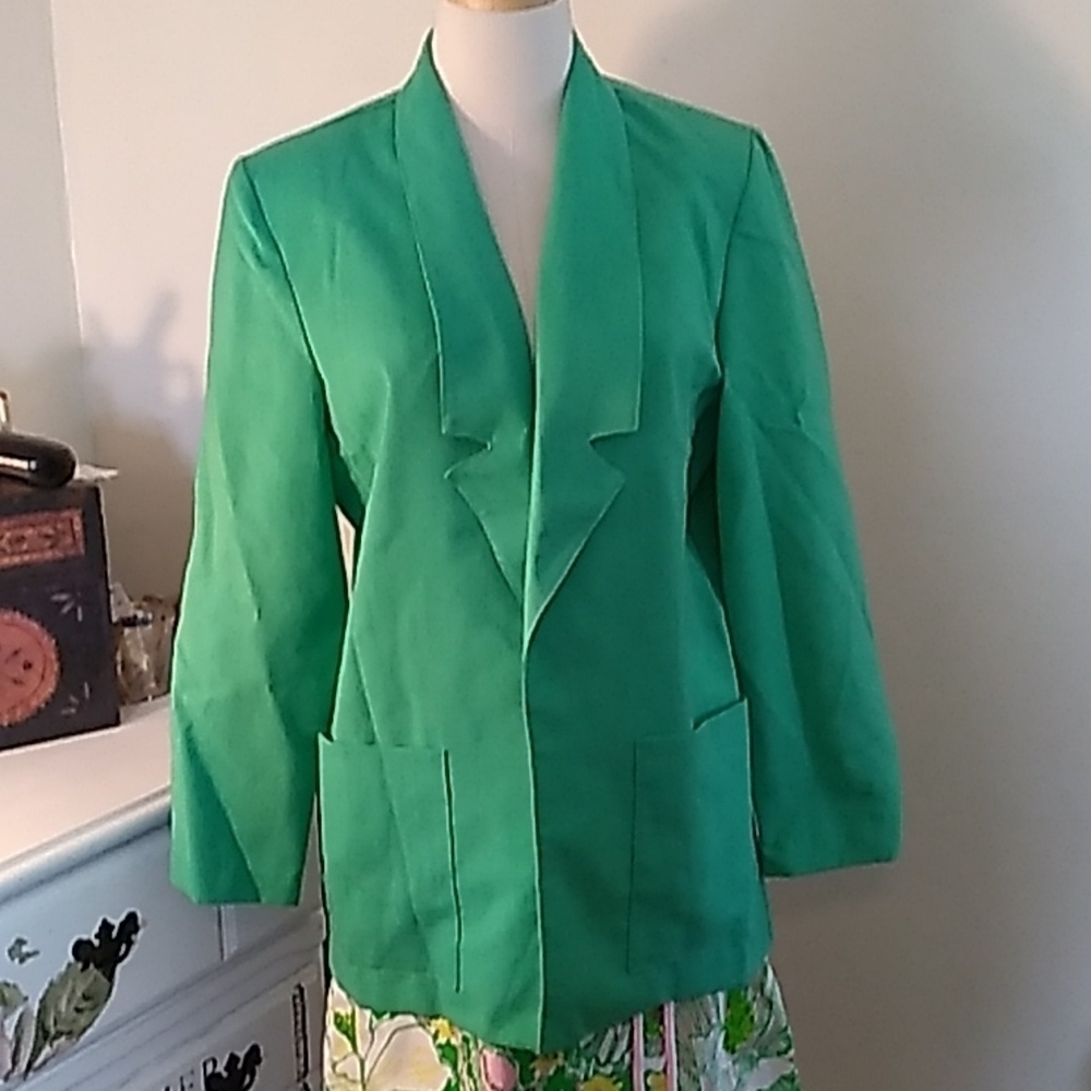 Vintage Cory Girl 1980s boxy blazer jacket Shoulder pads 🇺🇸